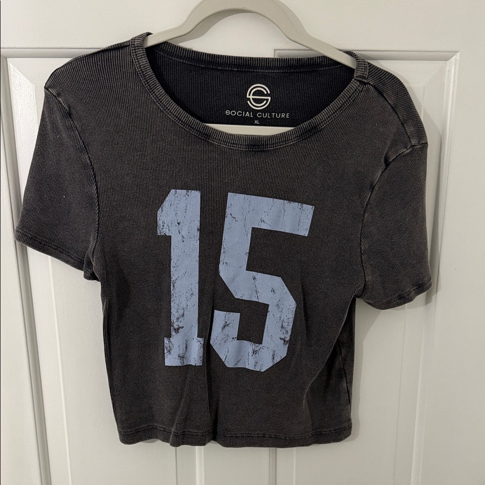 Social Culture Black Short Sleeve Tee